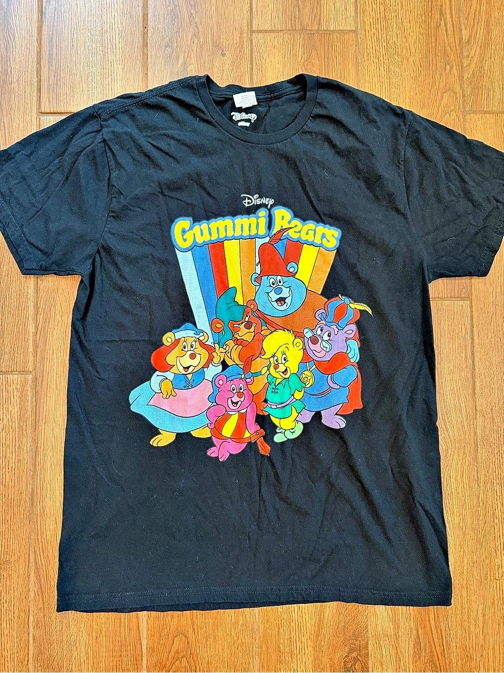 Disney Gummi Bears Graphic Short Sleeve Tee in Black / men’s large